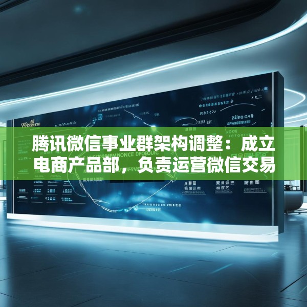 腾讯微信事业群架构调整：成立电商产品部，负责运营微信交易新模式