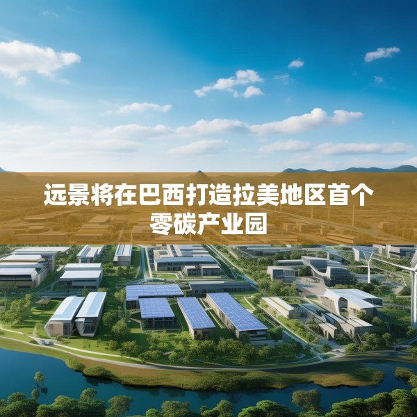 远景将在巴西打造拉美地区首个零碳产业园