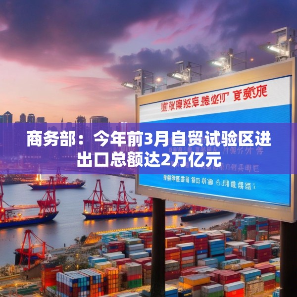 商务部：今年前3月自贸试验区进出口总额达2万亿元