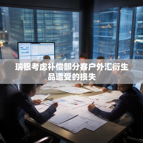 瑞银考虑补偿部分客户外汇衍生品遭受的损失