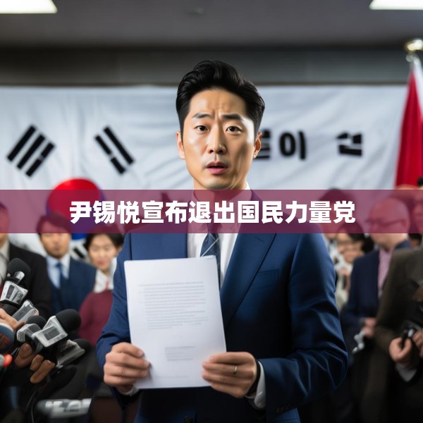 尹锡悦宣布退出国民力量党