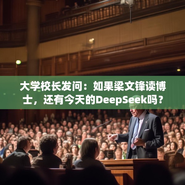 大学校长发问：如果梁文锋读博士，还有今天的DeepSeek吗？