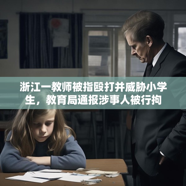 浙江一教师被指殴打并威胁小学生，教育局通报涉事人被行拘