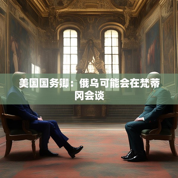 美国国务卿：俄乌可能会在梵蒂冈会谈