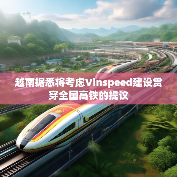 越南据悉将考虑Vinspeed建设贯穿全国高铁的提议