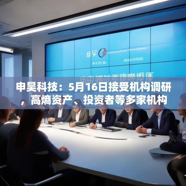 申昊科技：5月16日接受机构调研，高熵资产、投资者等多家机构参与
