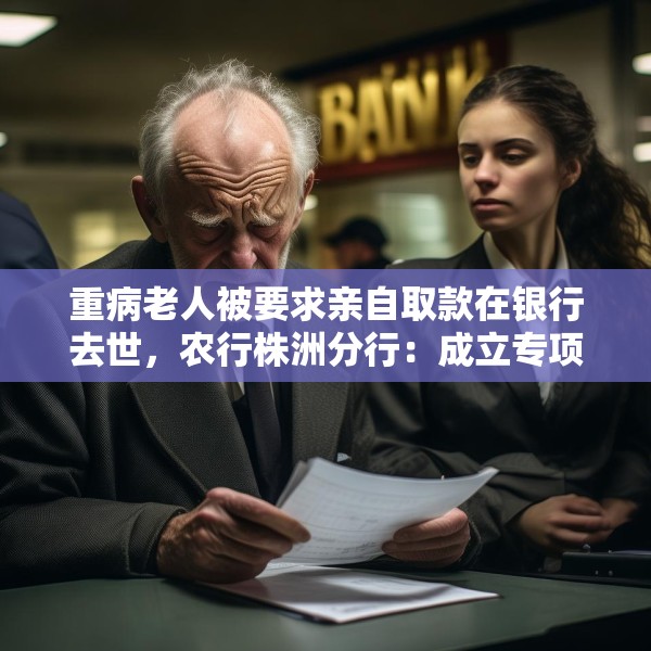 重病老人被要求亲自取款在银行去世，农行株洲分行：成立专项工作组、配合警方调查