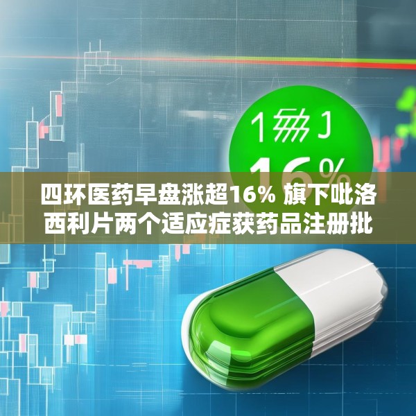 四环医药早盘涨超16% 旗下吡洛西利片两个适应症获药品注册批件