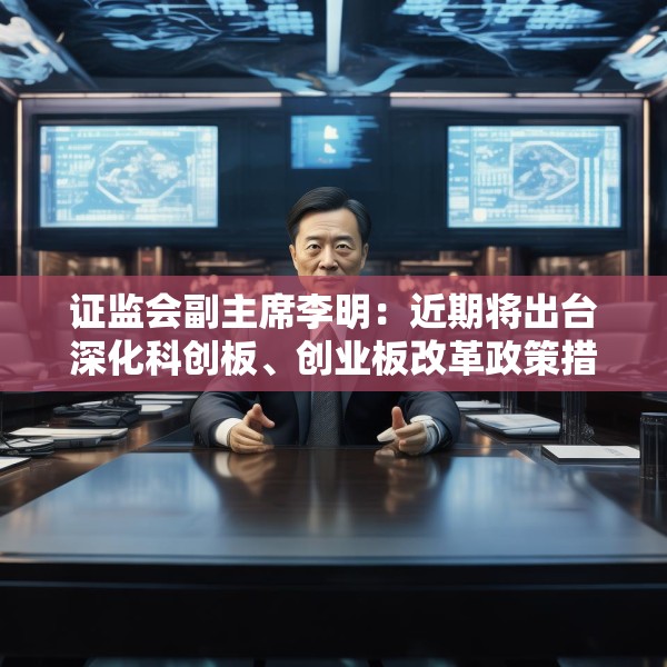 证监会副主席李明：近期将出台深化科创板、创业板改革政策措施