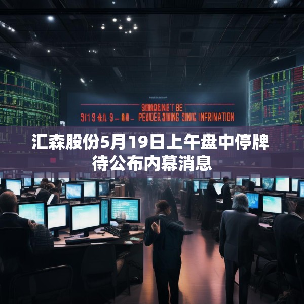 汇森股份5月19日上午盘中停牌 待公布内幕消息