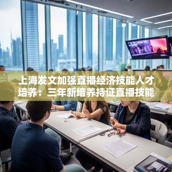上海发文加强直播经济技能人才培养：三年新培养持证直播技能人才5万名