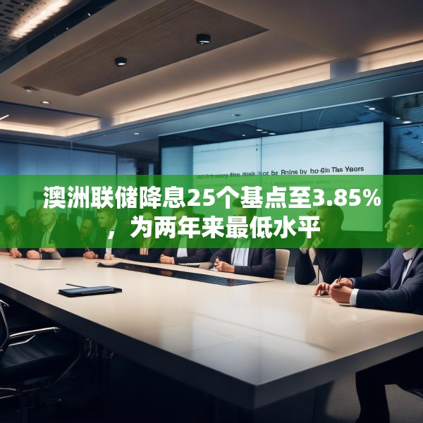 澳洲联储降息25个基点至3.85%，为两年来最低水平