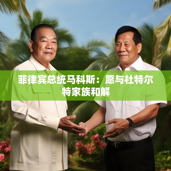 菲律宾总统马科斯：愿与杜特尔特家族和解