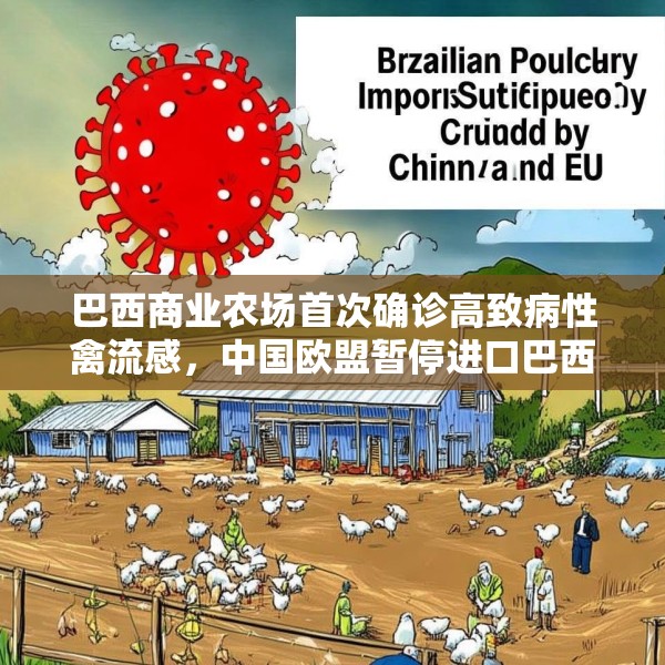 巴西商业农场首次确诊高致病性禽流感，中国欧盟暂停进口巴西禽肉产品
