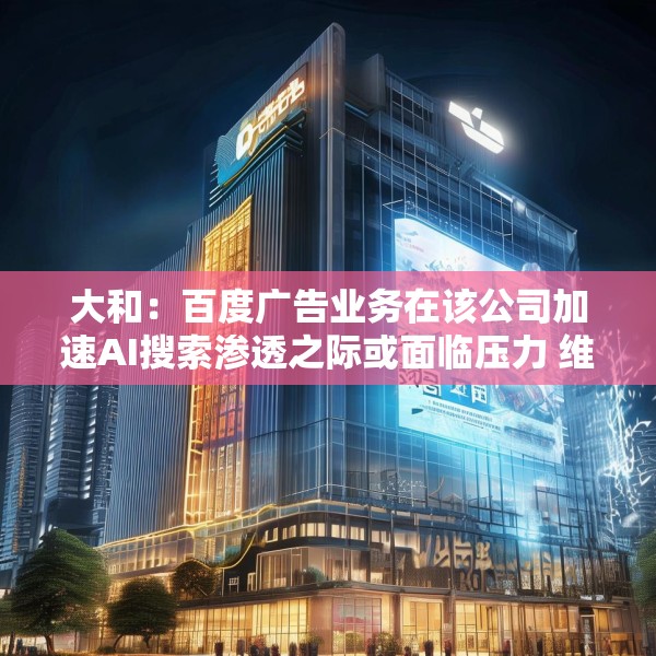 大和：百度广告业务在该公司加速AI搜索渗透之际或面临压力 维持强于大盘评级