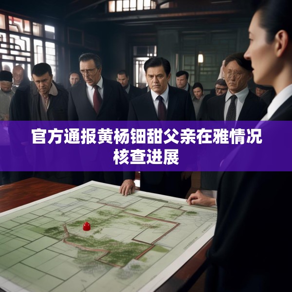 官方通报黄杨钿甜父亲在雅情况核查进展