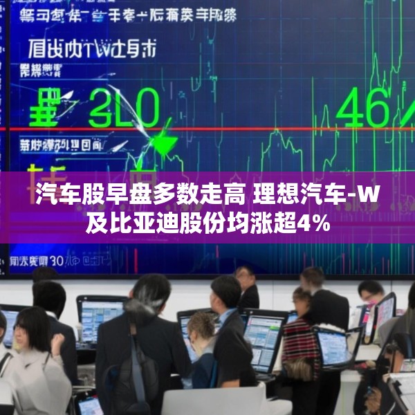 汽车股早盘多数走高 理想汽车-W及比亚迪股份均涨超4%