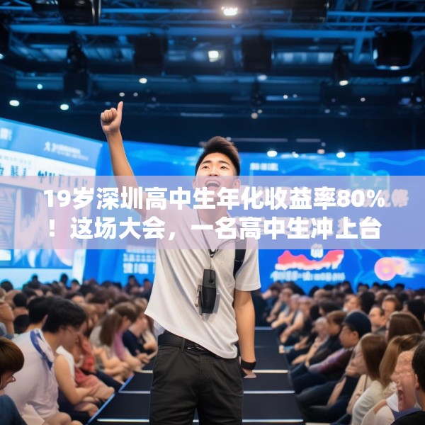 19岁深圳高中生年化收益率80%！这场大会，一名高中生冲上台高呼“我一定会成功的”！