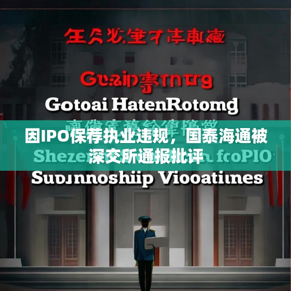 因IPO保荐执业违规，国泰海通被深交所通报批评