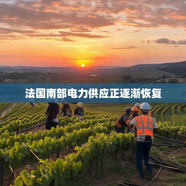 法国南部电力供应正逐渐恢复