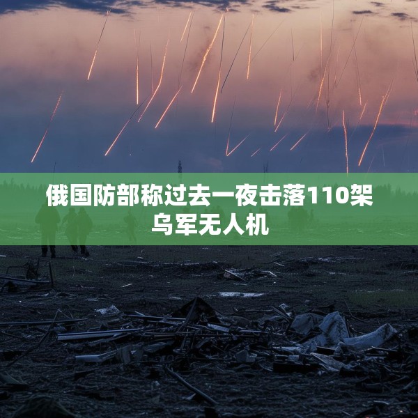 俄国防部称过去一夜击落110架乌军无人机