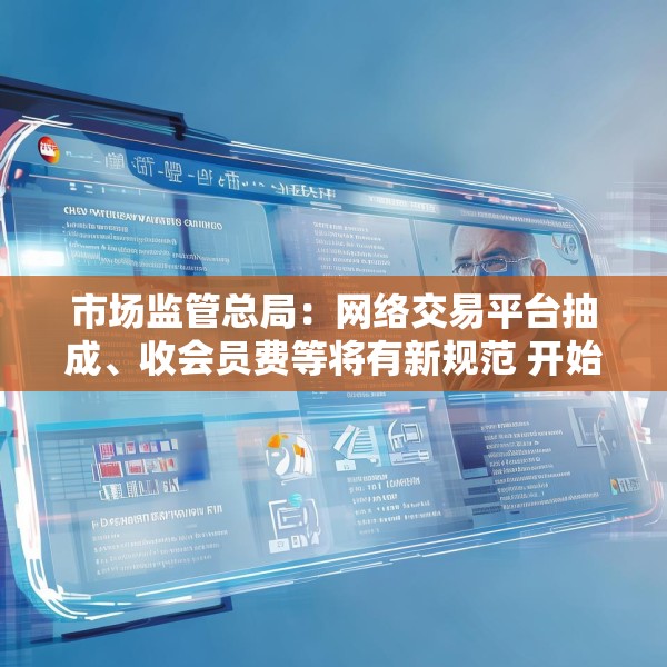 市场监管总局：网络交易平台抽成、收会员费等将有新规范 开始征求意见