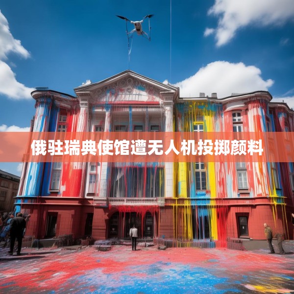 俄驻瑞典使馆遭无人机投掷颜料