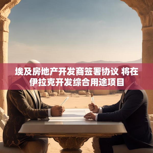 埃及房地产开发商签署协议 将在伊拉克开发综合用途项目