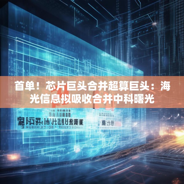 首单！芯片巨头合并超算巨头：海光信息拟吸收合并中科曙光
