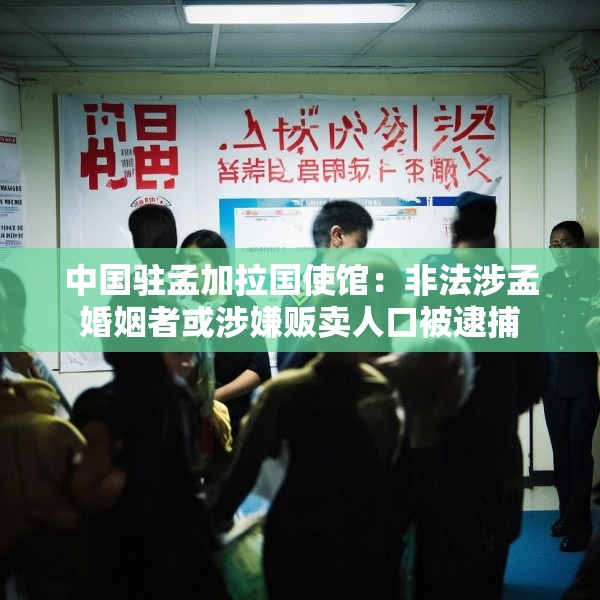 中国驻孟加拉国使馆：非法涉孟婚姻者或涉嫌贩卖人口被逮捕