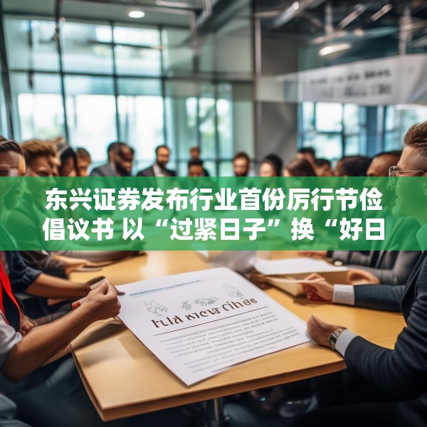 东兴证券发布行业首份厉行节俭倡议书 以“过紧日子”换“好日子”