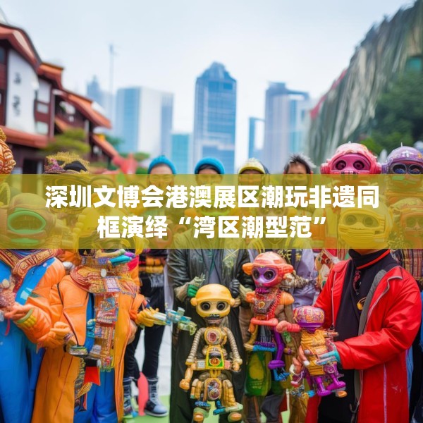 深圳文博会港澳展区潮玩非遗同框演绎“湾区潮型范”