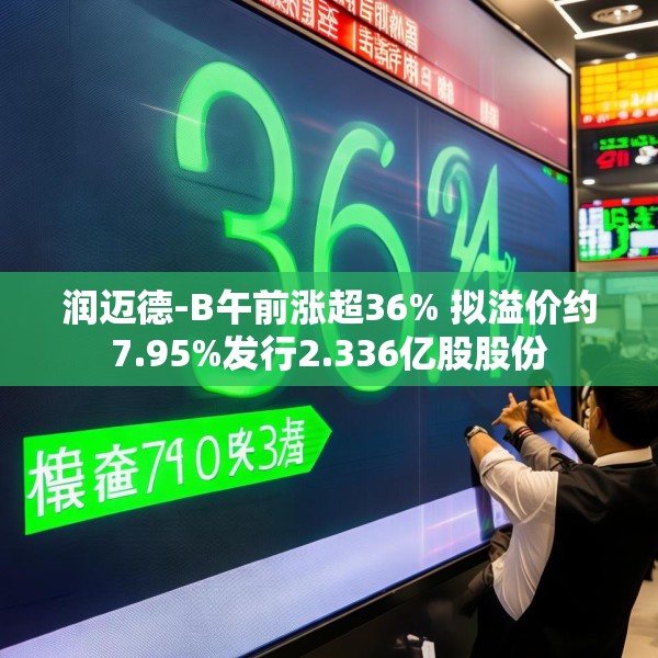 润迈德-B午前涨超36% 拟溢价约7.95%发行2.336亿股股份