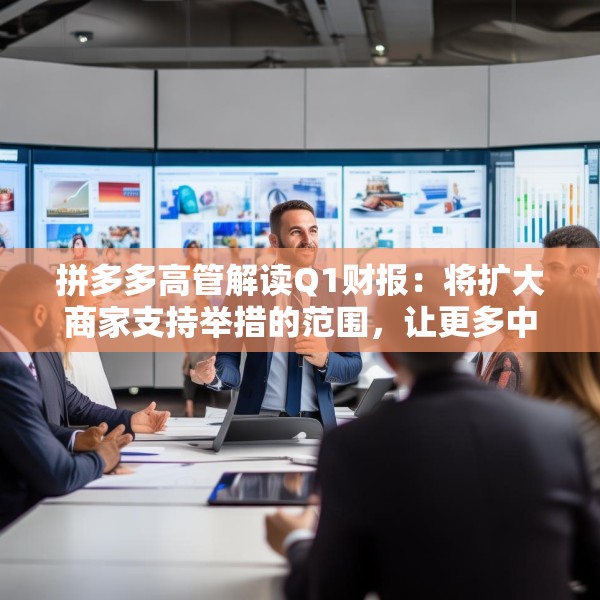 拼多多高管解读Q1财报：将扩大商家支持举措的范围，让更多中小企业受益