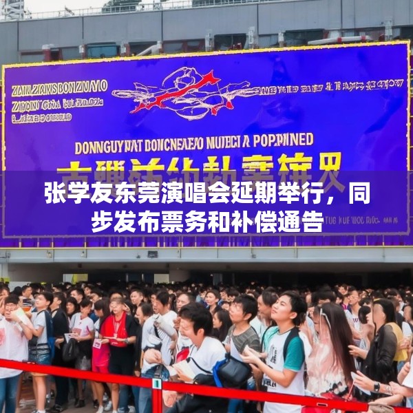 张学友东莞演唱会延期举行，同步发布票务和补偿通告