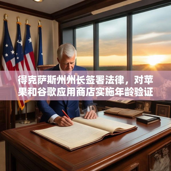 得克萨斯州州长签署法律，对苹果和谷歌应用商店实施年龄验证