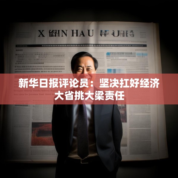 新华日报评论员：坚决扛好经济大省挑大梁责任