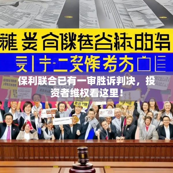 保利联合已有一审胜诉判决，投资者维权看这里！