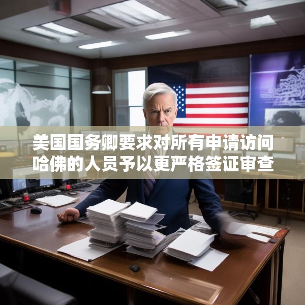 美国国务卿要求对所有申请访问哈佛的人员予以更严格签证审查