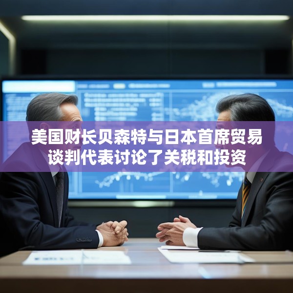 美国财长贝森特与日本首席贸易谈判代表讨论了关税和投资
