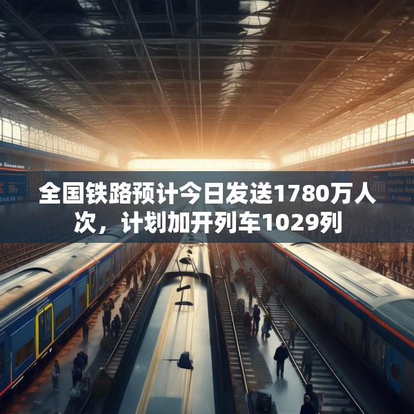 全国铁路预计今日发送1780万人次，计划加开列车1029列