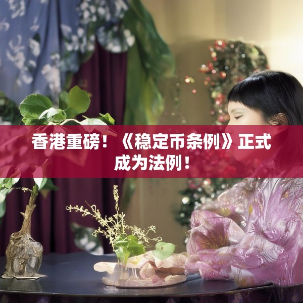 香港重磅！《稳定币条例》正式成为法例！
