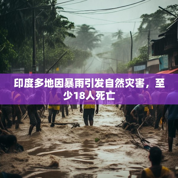 印度多地因暴雨引发自然灾害，至少18人死亡
