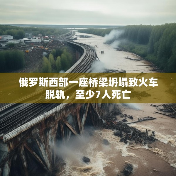 俄罗斯西部一座桥梁坍塌致火车脱轨，至少7人死亡