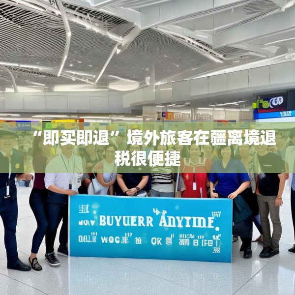 “即买即退”境外旅客在疆离境退税很便捷