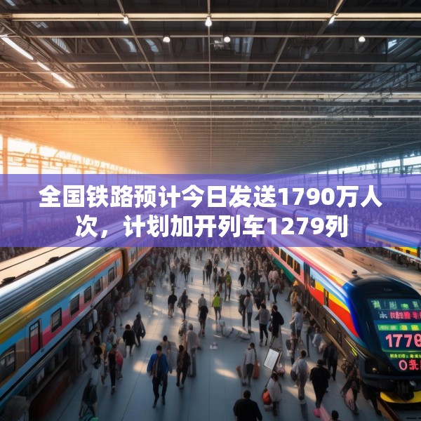 全国铁路预计今日发送1790万人次，计划加开列车1279列