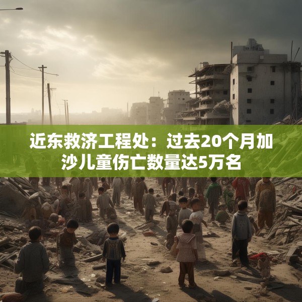 近东救济工程处：过去20个月加沙儿童伤亡数量达5万名