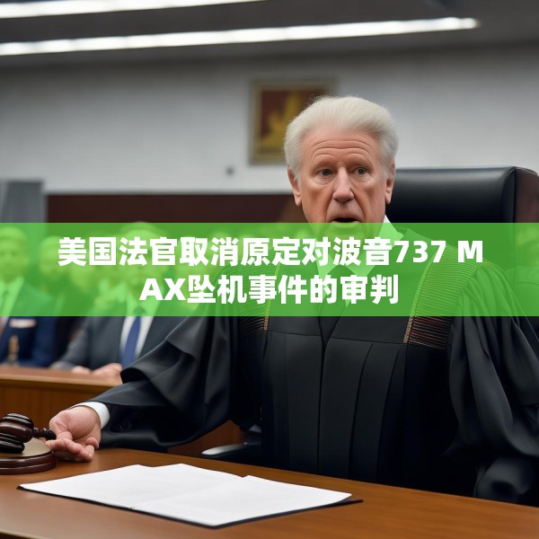 美国法官取消原定对波音737 MAX坠机事件的审判