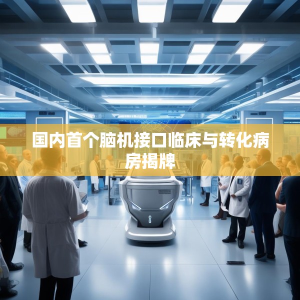 国内首个脑机接口临床与转化病房揭牌
