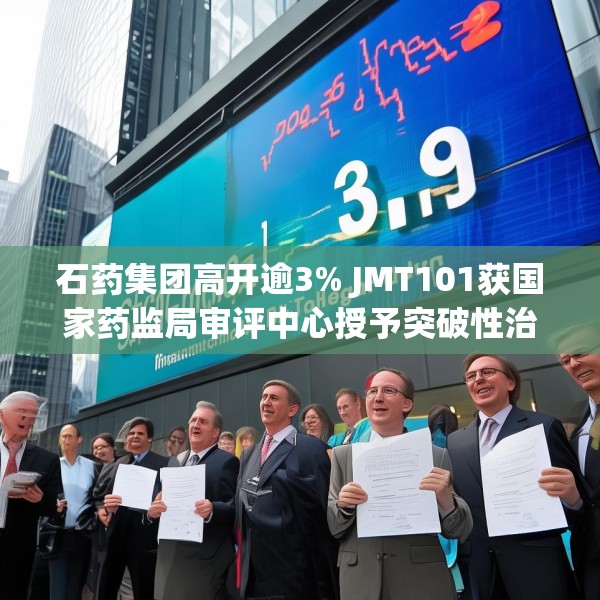 石药集团高开逾3% JMT101获国家药监局审评中心授予突破性治疗认定